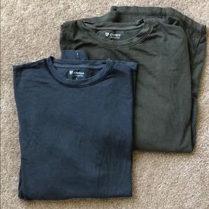 TWO Daniel Cremieux long sleeve shirts.